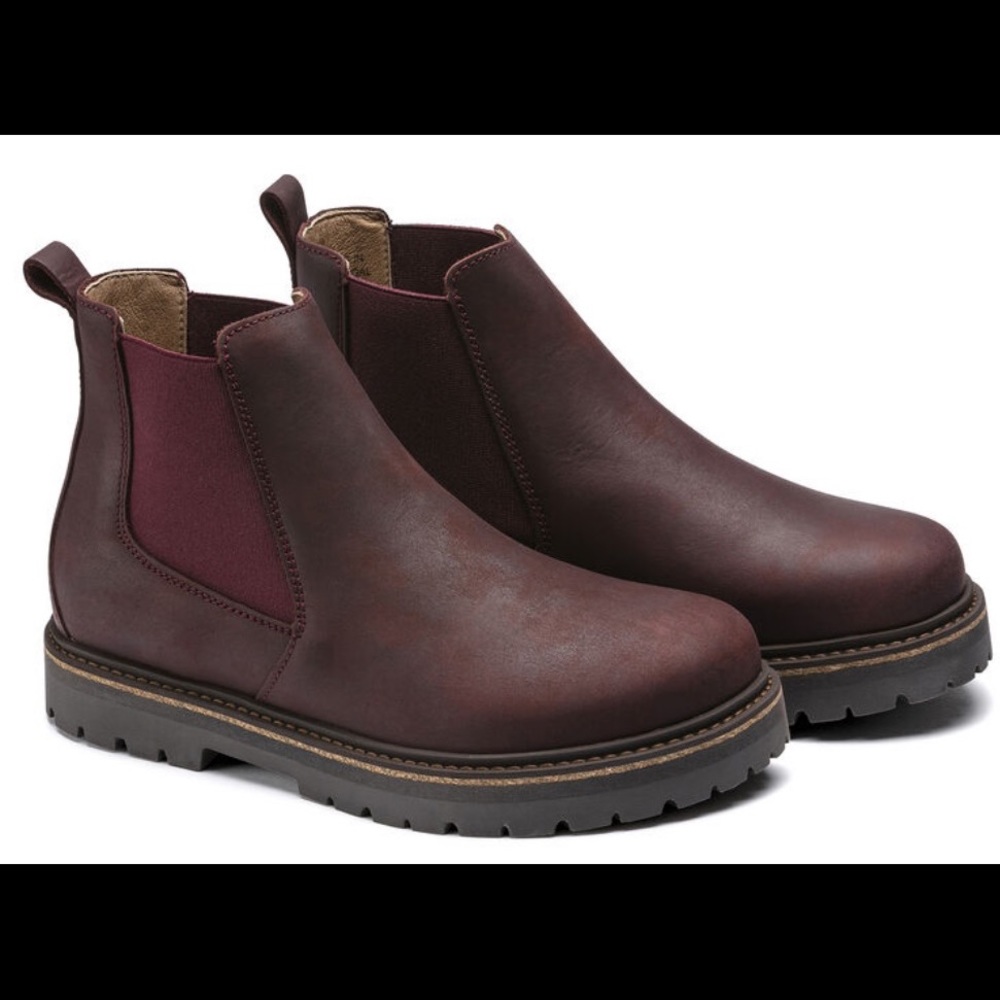 New Birkenstock Stalon Boots in Burgundy 7-7.5